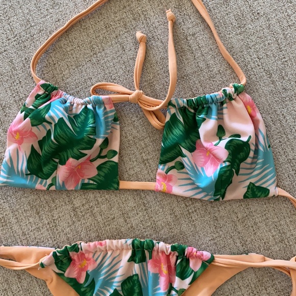 🪞 keyhole tie up bikini 2 piece set - Picture 3 of 6